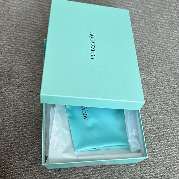 Aquazzura So Nude Block Heel Size 38 Metallic Gold - Picture 10 of 10